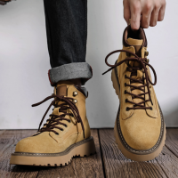 Giày Boots Da Nam Sohada Store, Da Thật LMH0117