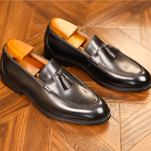 Giày lười da Tassel Loafer Sohada Store, da bò thật LML0152