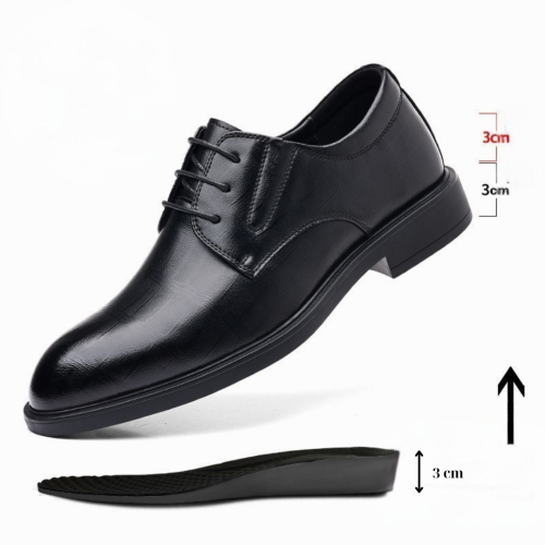 Giày Da Tăng Chiều Cao 6cm Plain Derby – Sohada Store, LML0166